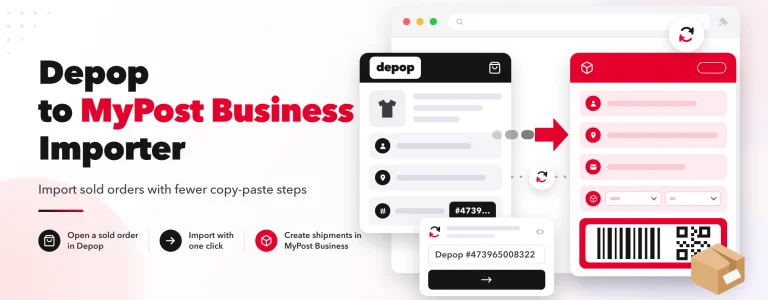 Import Depop sold orders into Australia Post MyPost Business with a single click